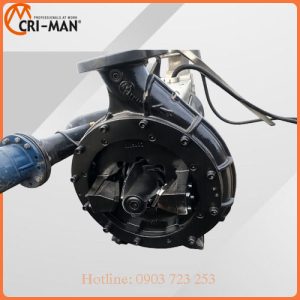 Bơm chìm cắt rác CRI-MAN cho trại bò - Bơm phân, chống tắc vượt trội